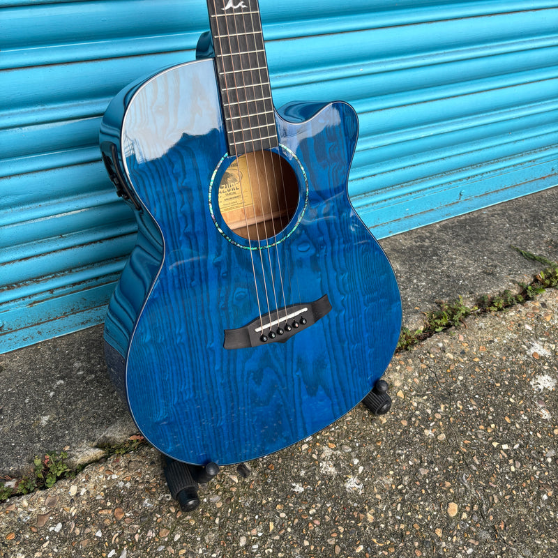 Tanglewood Azure TA4CE-BL Super-Folk Electro-Acoustic Guitar Blue