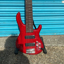 Cort Action VI Plus 6 String Electric Bass in Trans Red