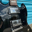 B-Stock Vintage V69 SG Style Electric Guitar Gloss Black
