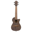 Ortega Earth Series Concert Preamp Ukulele 4 String - Okoume Coal Black