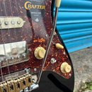 Crafter Crema HSS Electric Guitar - Cosmic Black with Maple Fingerboard