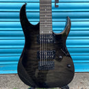 Ibanez GIO RG Series 7 String Electric Guitar in Trans Black Sunburst - GRG7221QA-TKS