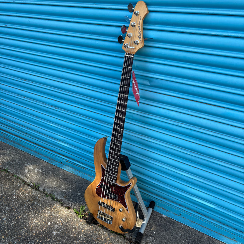 Aria 313 MK2 5 String Detroit Bass - Natural Finish