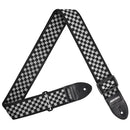 Amumu Guitar Strap - Black and White Check