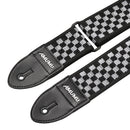 Amumu Guitar Strap - Black and White Check