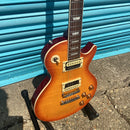 Gould Lexington Flame Amber Burst Electric Guitar (LP Style)