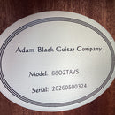 Adam Black O-2 Travel Guitar with Armrest Bevel - Vintage Satin Burst, Inc. Gig Bag
