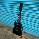 B-Stock Vintage V69 SG Style Electric Guitar Gloss Black