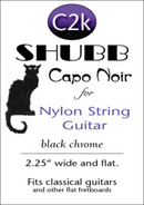 Shubb C2k Capo for Nylon String Guitar 'Capo Noir'