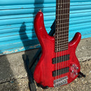 Cort Action VI Plus 6 String Electric Bass in Trans Red