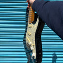 (Pre-Loved) Squier Stratocaster Electric Guitar in Black MIK (Made In Korea)