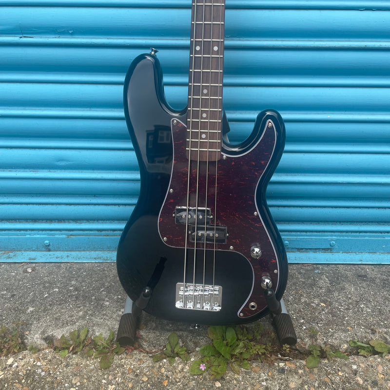 SX 3/4 Short Scale Precision Style Bass Guitar - Black (including Gigbag)