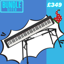 Casio CDP-S110 Digital Piano Bundle with Stagg MXS-A1 Table Stand