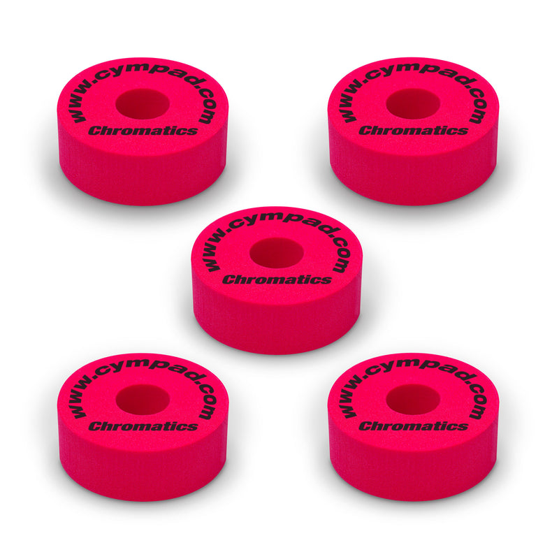 Cympad Chromatics Red 40/15mm Cymbal Pad – Set of 5