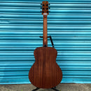 Adam Black O-2 Travel Guitar with Armrest Bevel - Vintage Satin Burst, Inc. Gig Bag