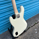 Squier Affinity Series Active Jazz Bass Guitar in Olympic White