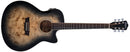 Washburn DFBACEB Burl ACE Deep Forest Cutaway Electro Acoustic Guitar - Black