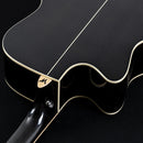 Washburn DFBACEB Burl ACE Deep Forest Cutaway Electro Acoustic Guitar - Black