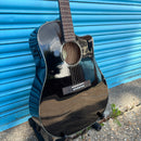 Pre-Loved Fender CD-60CE BLK-DS-V2 Dreadnought Acoustic Guitar Inc Padded Gig Bag