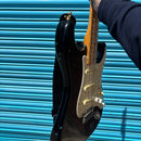 (Pre-Loved) Squier Stratocaster Electric Guitar in Black MIK (Made In Korea)