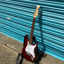 (Pre-Loved) Aria STG Mini - 3/4 Electric Guitar in Candy Apple Red With Strap