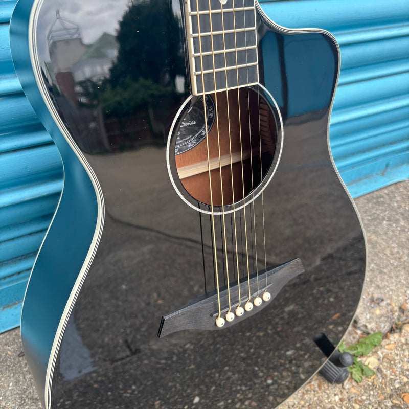Vintage Pacific Coast Series Acoustic Guitar Midnite Black