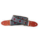 Isuzi Suede Floral Guitar Strap