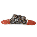 Isuzi Suede Floral Guitar Strap