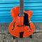 Ozark Jazz Archtop Guitar in Orange Finish