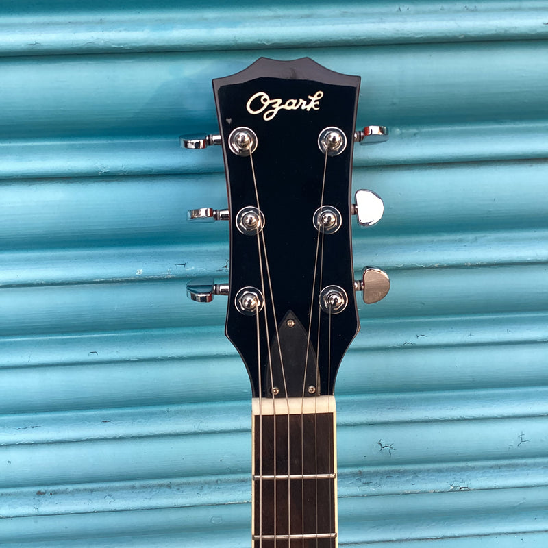 Ozark Jazz Archtop Guitar in Orange Finish