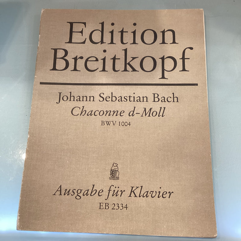 Bach - Chaconne d-Moll BWV 1004 EB 2334 for Piano