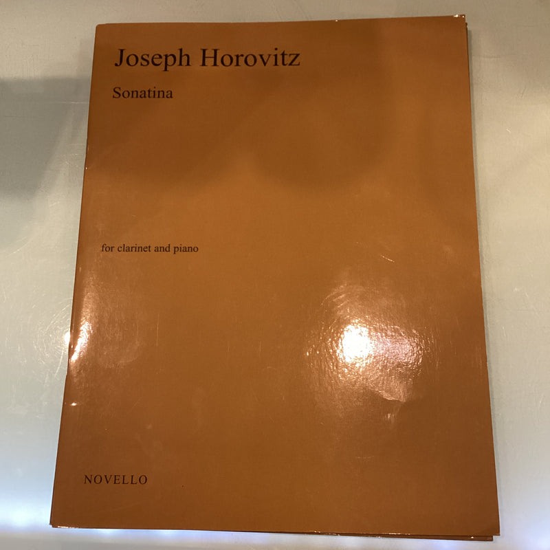 Joseph Horovitz Sonatina for Clarinet and Piano - Novello