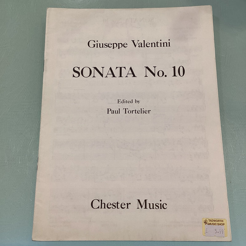 Giuseppe Valentini Sonata No.10 for Cello and Piano