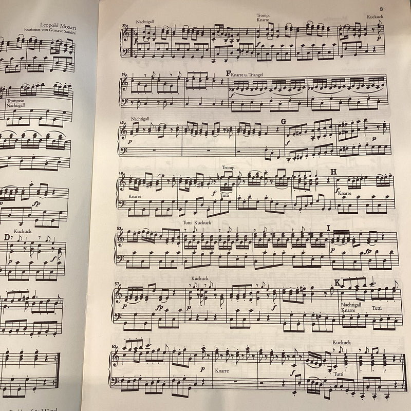 Leopold Mozart - Kinder-Symphonie in C Major (Children's Symphony) for Piano