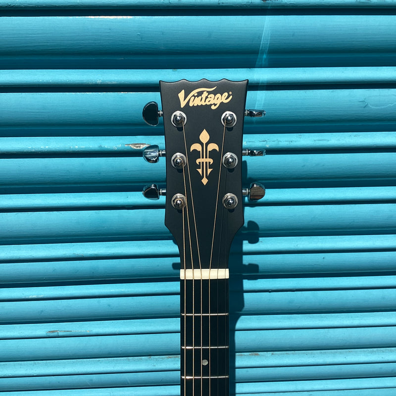 Vintage Stage Series Grand Auditorium Electro Acoustic Guitar with Cutaway in Sunburst
