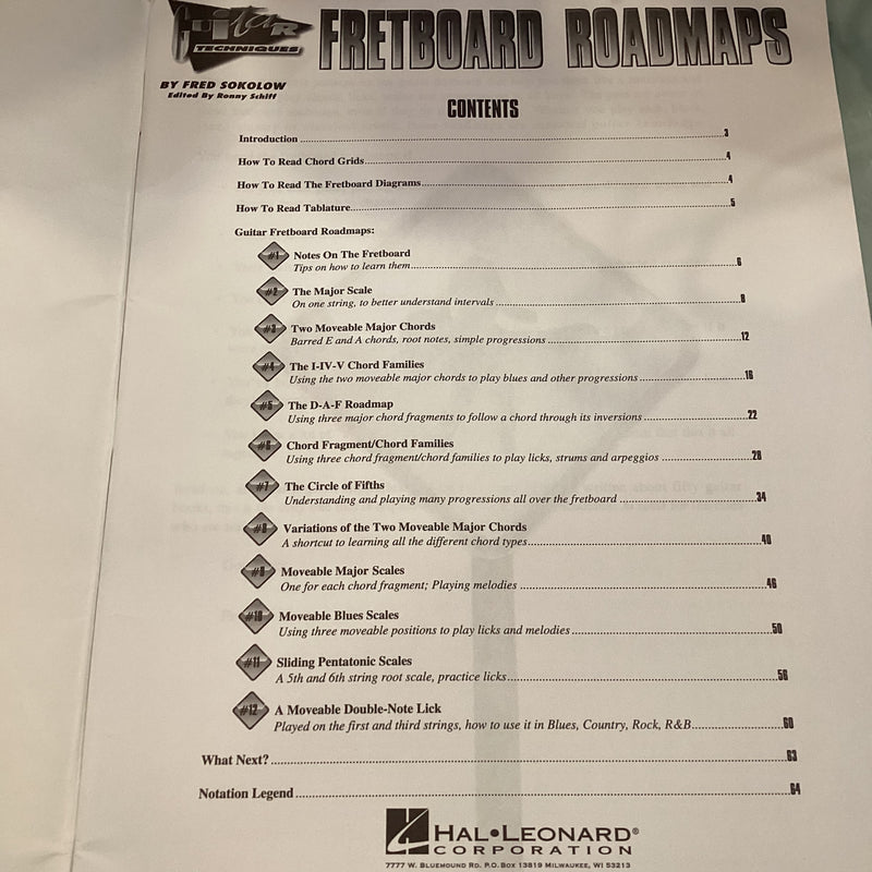 Fretboard Roadmaps - Essential Guitar Patterns That All The Pros Knows and Use - Fred Sokolow