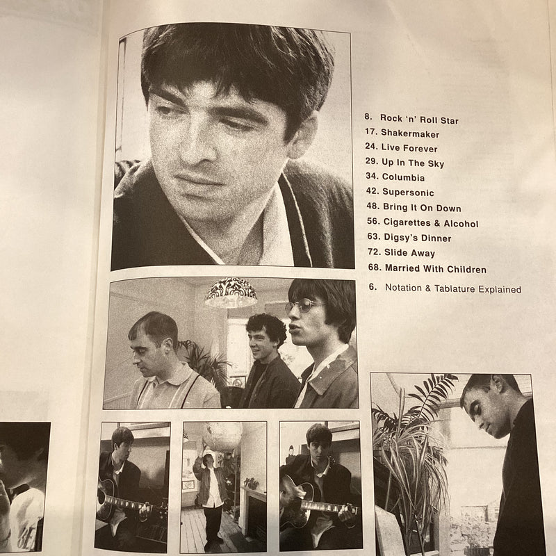 (Pre-Loved) Oasis Definitely Maybe Guitar Tab Book