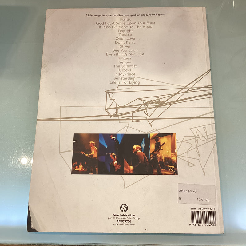 (Pre-Loved) Coldplay Live 2003 for Piano, Vocal and Guitar