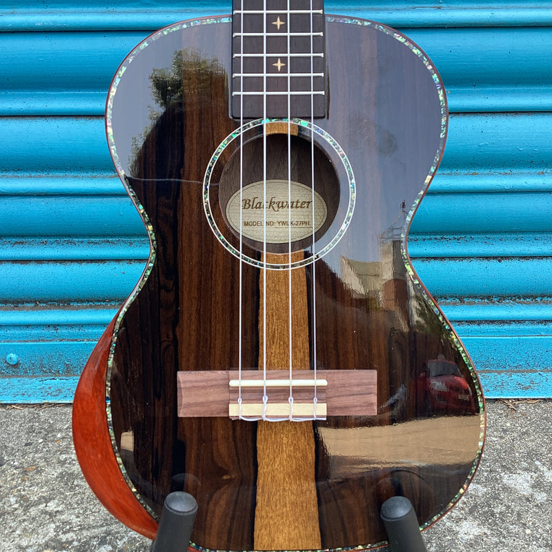 Blackwater YWUK-27PH Tenor Ukulele in Ziricote Wood with Gig Bag