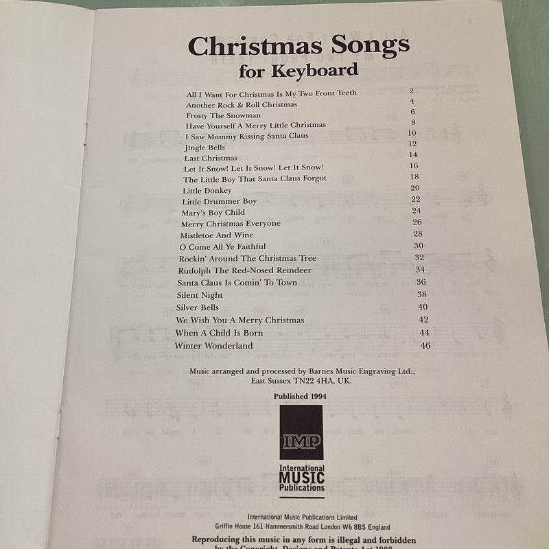 (B-Stock) Christmas Songs for Keyboard - The Easy Keyboard Library