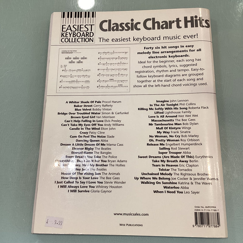 (Pre-Loved) Easiest Keyboard Collection - Classic Chart Hits
