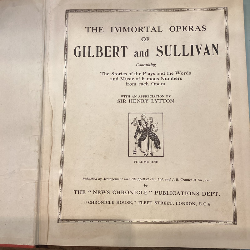 (Pre-Loved) The Immortal Gilbert and Sullivan Operas Vol.1 Hardback