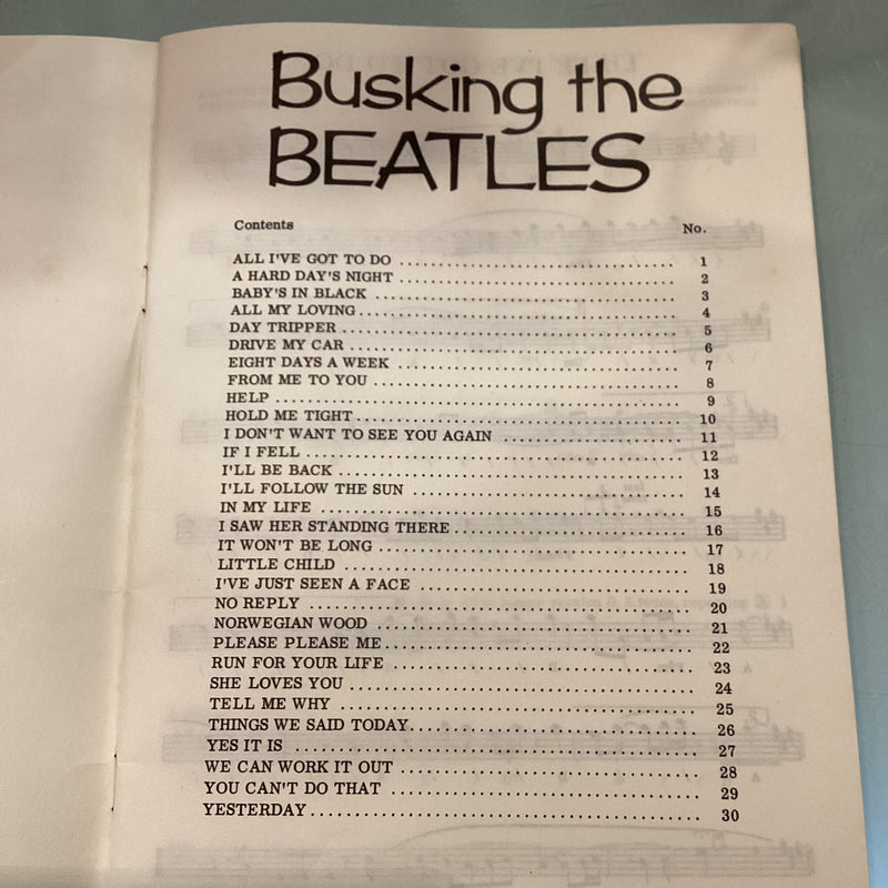 (Pre-Loved) Busking The Beatles Hits No.1 Eb Book (Melody and Chords)