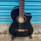 Ortega Family Series 3/4 Electro Classical Guitar  - Satin Black with Padded Gig Bag -