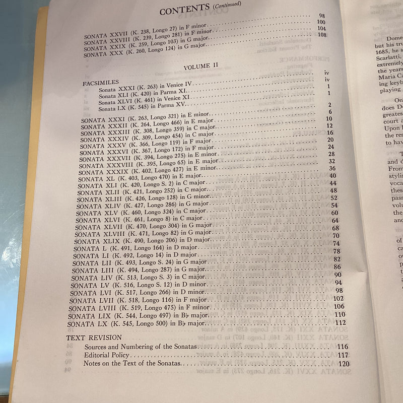 (Pre-Loved) Scarlatti Sixty Sonatas Volume 1 for Piano (Schirmer's Library of Musical Classic Edition)
