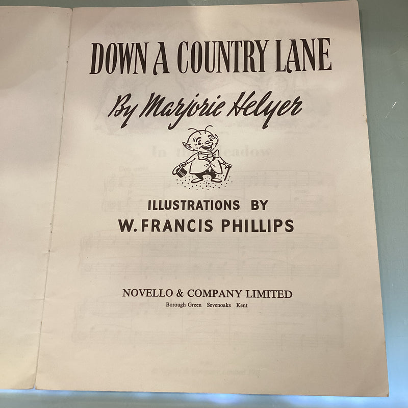 (Pre-Loved) Down A Country Lane - Marjorie Helyer - Piano - Novello
