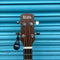 Adam Black 0-2E Electro Acoustic Travel Bass Guitar with Padded Gig Bag