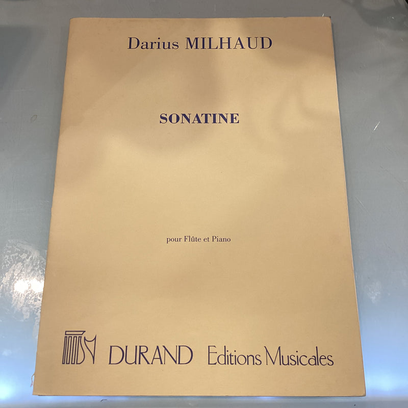 (Pre-Loved) Darius Milhaud Sonatine for Flute and Piano - Durand