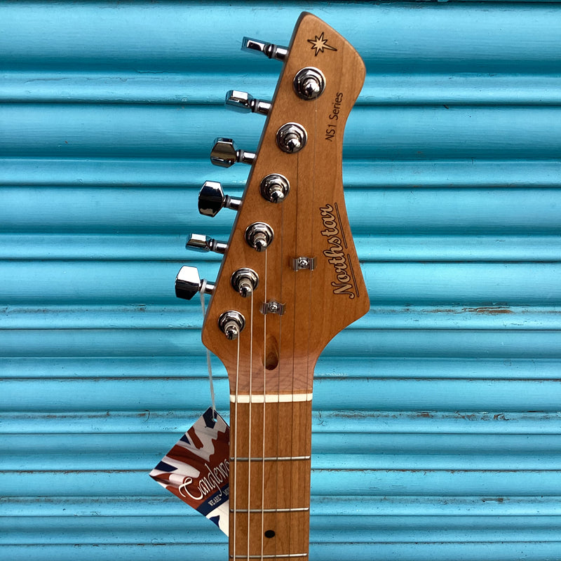 Northstar by Tanglewood NS1IS Double Cut Electric Guitar SSS (Strat Style) Inca Silver