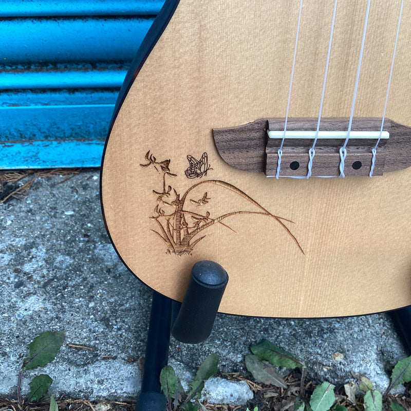 ORTEGA Bonfire Series Electro Concert Ukulele 4 String Lefty - Spruce/Sapele Natural